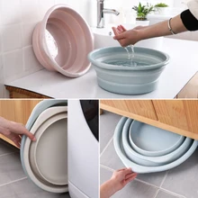 Складное пластиковое ведро для раковины для путешествий icnic, портативная миска для воды, кухонная баскетбольная ванна для дома