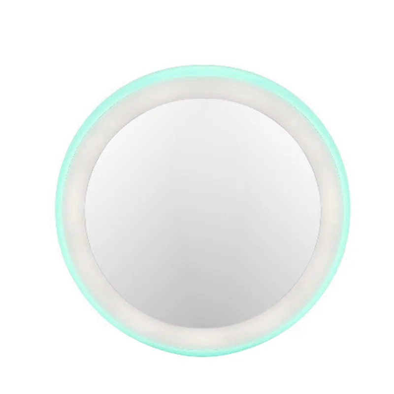 G Круглое HD зеркало для макияжа, полимерное стекло, зеркало, Usb заряжаемое косметическое зеркало с 12LED подсветкой, инструменты для красоты 6 - Цвет: G