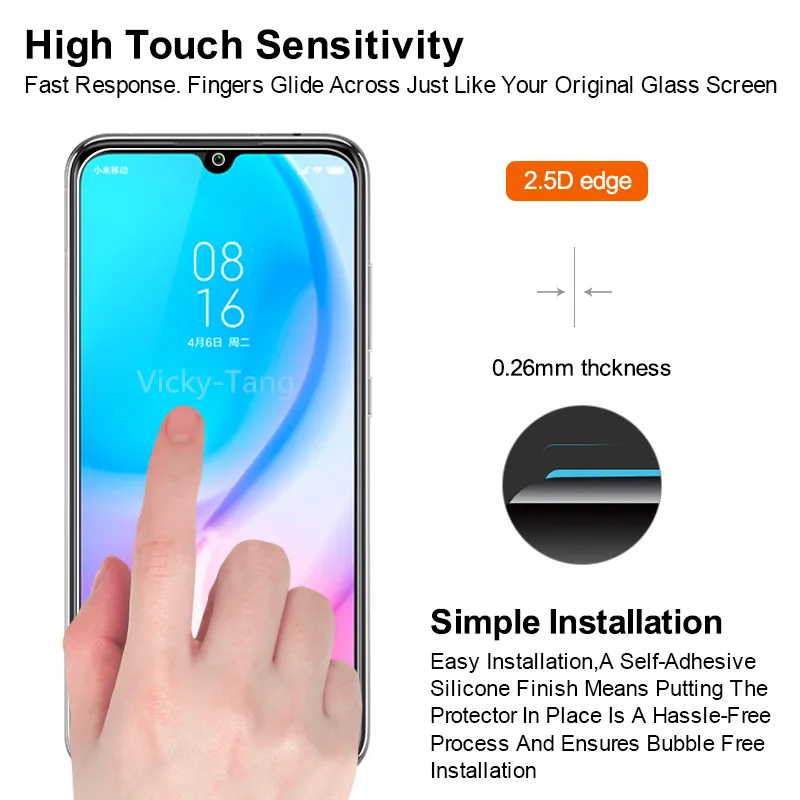 Защитная пленка для Xiaomi Redmi Note 8pro закаленное стекло galss Ksiomi rdmi 7 8 pro экрана 7pro