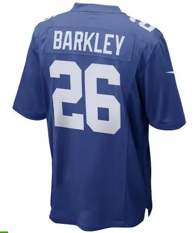 Мужская футболка Saquon Barkley 26 Sam Darnold 14 Baker Mayfield 6 Adam Thielen 19 Jimmy Garoppolo 10 Kirk Cousins 8 - Цвет: For men