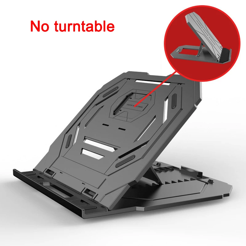 Регулируемая подставка для ноутбука, компьютерный стол, планшет, держатель для ноутбука, подставка, аксессуары для стола DJA99 - Цвет: without turntable