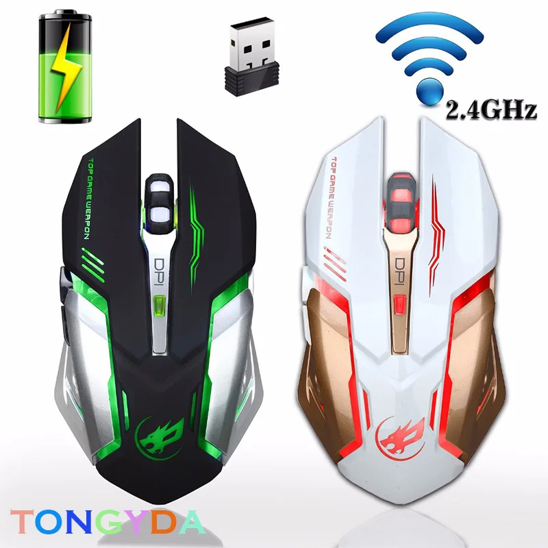 

Universal 2.4GHz Wireless Mouse 2400DPI Optical Computer Cordless Office Mice with USB Receiver