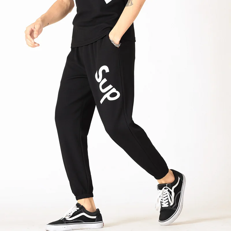 

Summer Casual Capri Pants Korean-style Pants Men Sports Men's New Style Versatile Flow Pants Men's Fashion Fashion MEN'S Wear Su