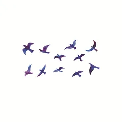 Cute Watercolor Flying Bird Waterproof Temporary Tattoo Sticker Men Women Arm Shoulder Calf Fake Tattoo Body Art Sticker