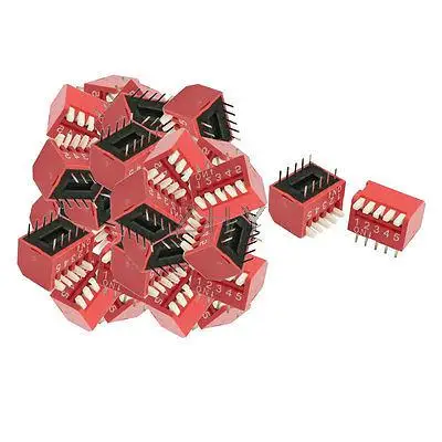 

33 Pcs 2.54mm Pitch 5 Position Side Slide DIP Switch