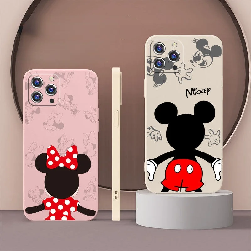 2021 Disney Mickey Mouse Cool Phone Case Cover for Iphone 13 12 Pro Max 11 8 7 6 S XR PLUS X XS SE 2020 Mini Couple Soft | Компьютеры и