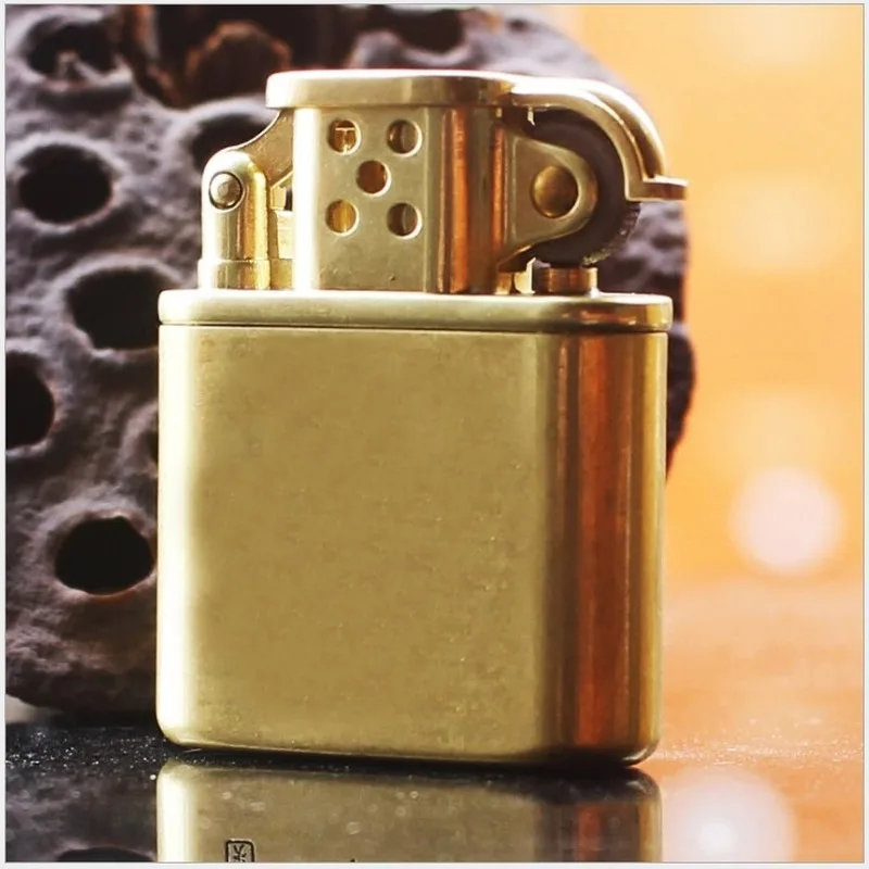 

Kerosene Wheel Windproof Lighter Vintage Retro Pure Copper Cigarette Lighter Kerosene Windproof Open Flame Lighter Mens Gift