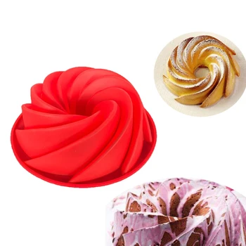 

Bakeware Kitchen Cake Pans Mold Bread Pans Savarin Mold Pans Food Grade Silicone Cake Bake Pan DIY Baking Tools Mould