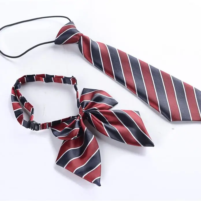 

Children's Tie Set Striped Print Banquet Dress Shirt Neck Tie Student Uniform Bow Ties Suit Apparel Accessories
