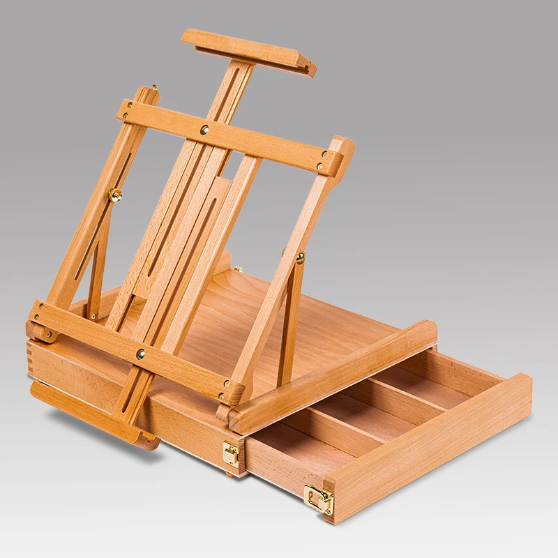 Beech Wood Drawing Table Easel Kids Portable Easel For Painting