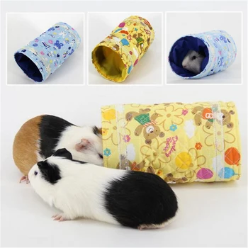 

Single Channel Chinchilla Hamster Tunnel Warm Toy Small Guinea Pig Hamster Toy Tube Tunnel Hamster Cage House Cloth Toy