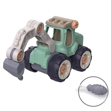 

Creative Drilling Machine Baby Toy Car Truck Loading Unloading DIY Truck Toy Assembly Engineering Car Set Kids Educational Toy