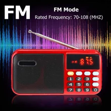 Портативный мини FM 70-140 Гц радио TF карта USB для ПК телефона с светодиодный дисплей музыкальный плеер 2,1 канальный динамик