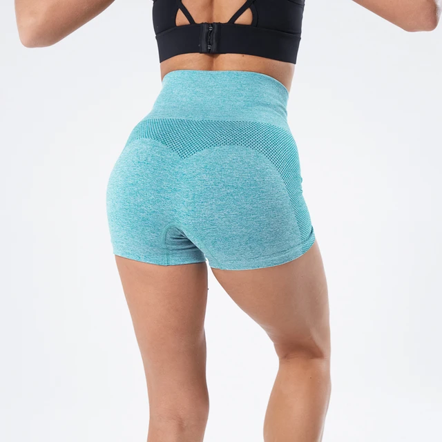 Sports Seamless Shorts Women Push Up High Waist Fitness Shorts Female Slim Workout Short Pants Dropship 2020 New 4