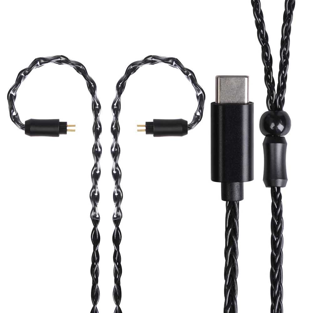 

FDBRO Type-c 8 Core Silver Plated Earphone Upgrade Wire Headphone MMCX IE80 2Pin 0.78mm A2DC Cable For SE215 SE315 SE425 SE535