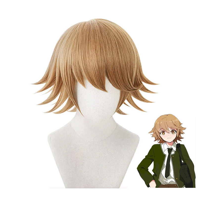 Парик для косплея Danganronpa Fujisaki Chihiro термостойкие искусственные волосы мужчин и