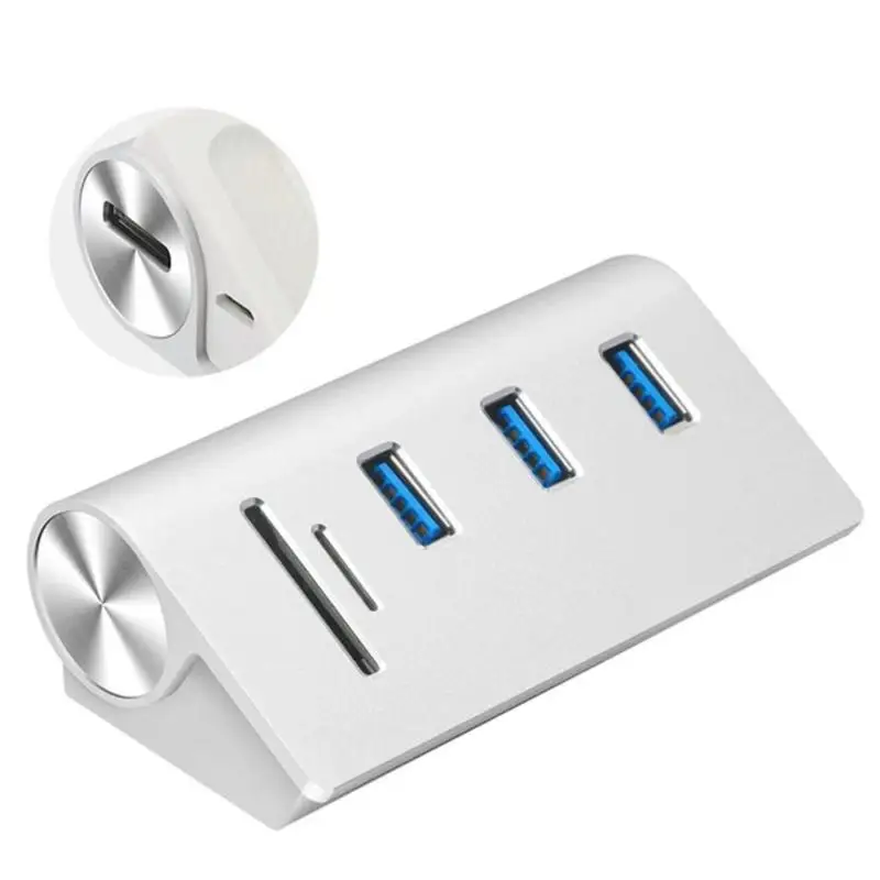 Rocketek HUB-3PC2 3 порта USB 3,0 концентратор адаптер TF кард-ридер для MacBook