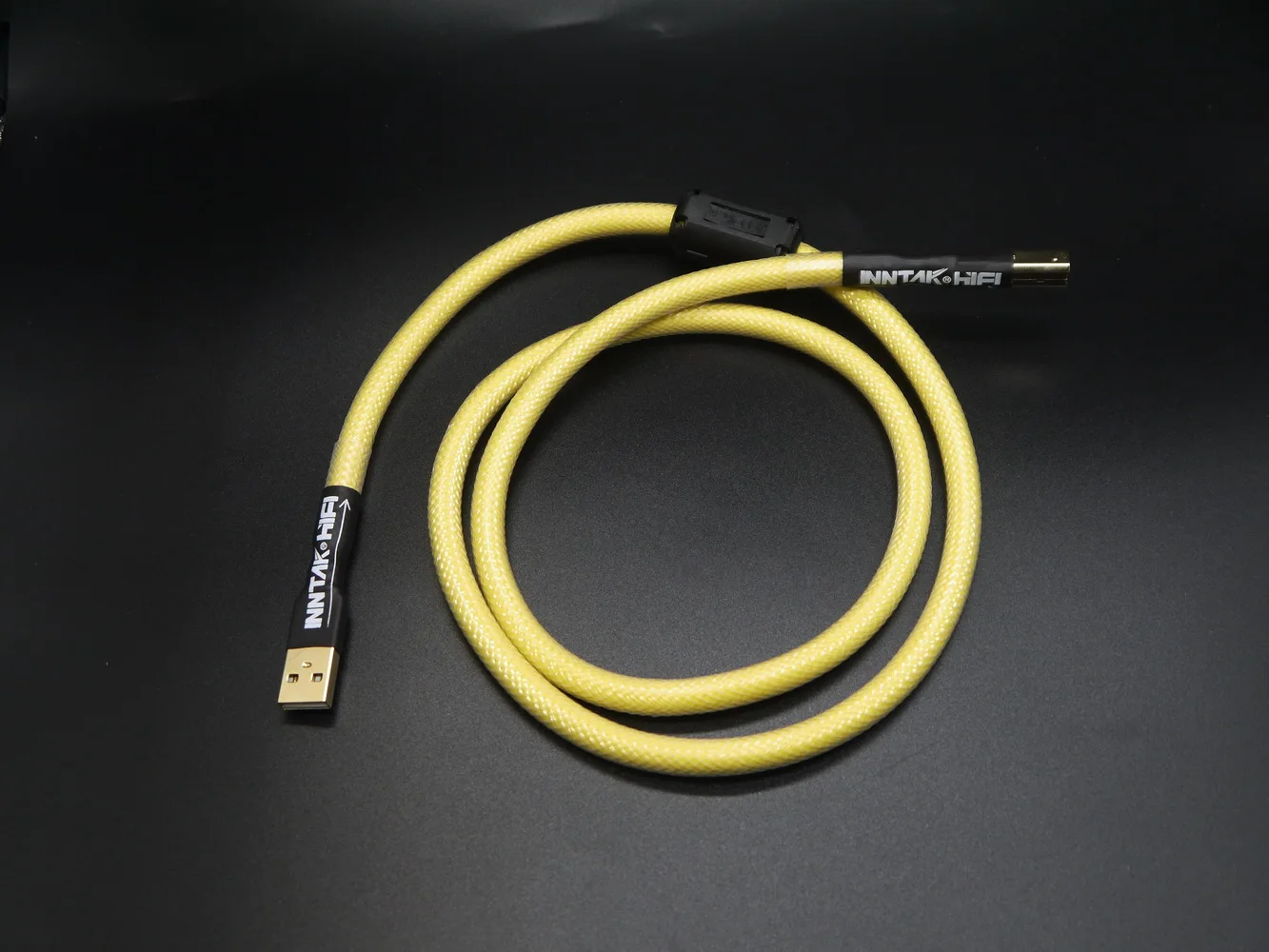 은도금 구리 USB 2.0 타입 A-B 하이파이 오디오 USB 케이블, DAC PC, 0.5M-5M, YELLOW1038, 고급 1 개