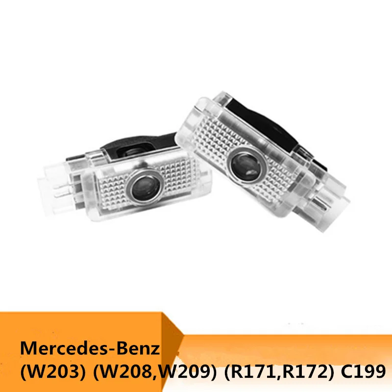 Светодиодный проектор для дверей автомобиля Mercedes Benz W203 AMG C Class 2001 2002 2003 2004 2005 2006 W240