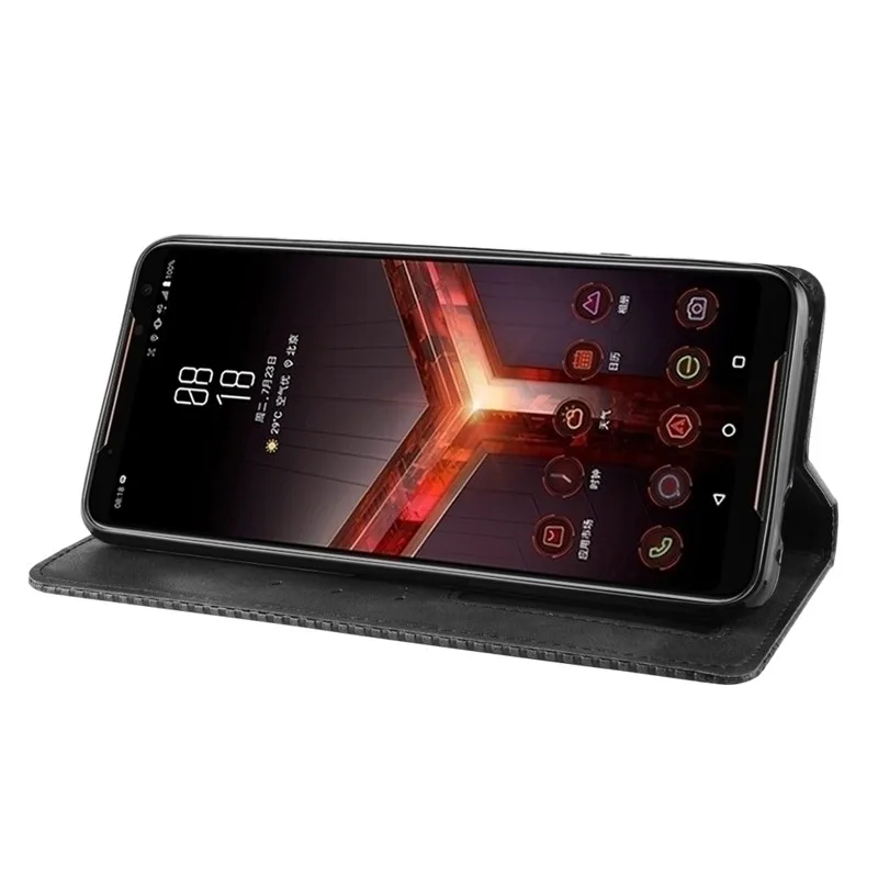 Для Asus ROG Phone II ZS660KL чехол с крышкой Роскошный кожаный для телефона ASUS PhoneII ROGPhone2