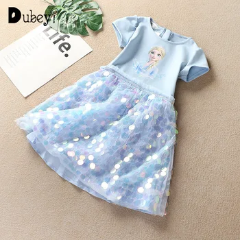 

Cartoon Cosplay Dress Girls Party Dress Print Dress Summer Princess Party Dress