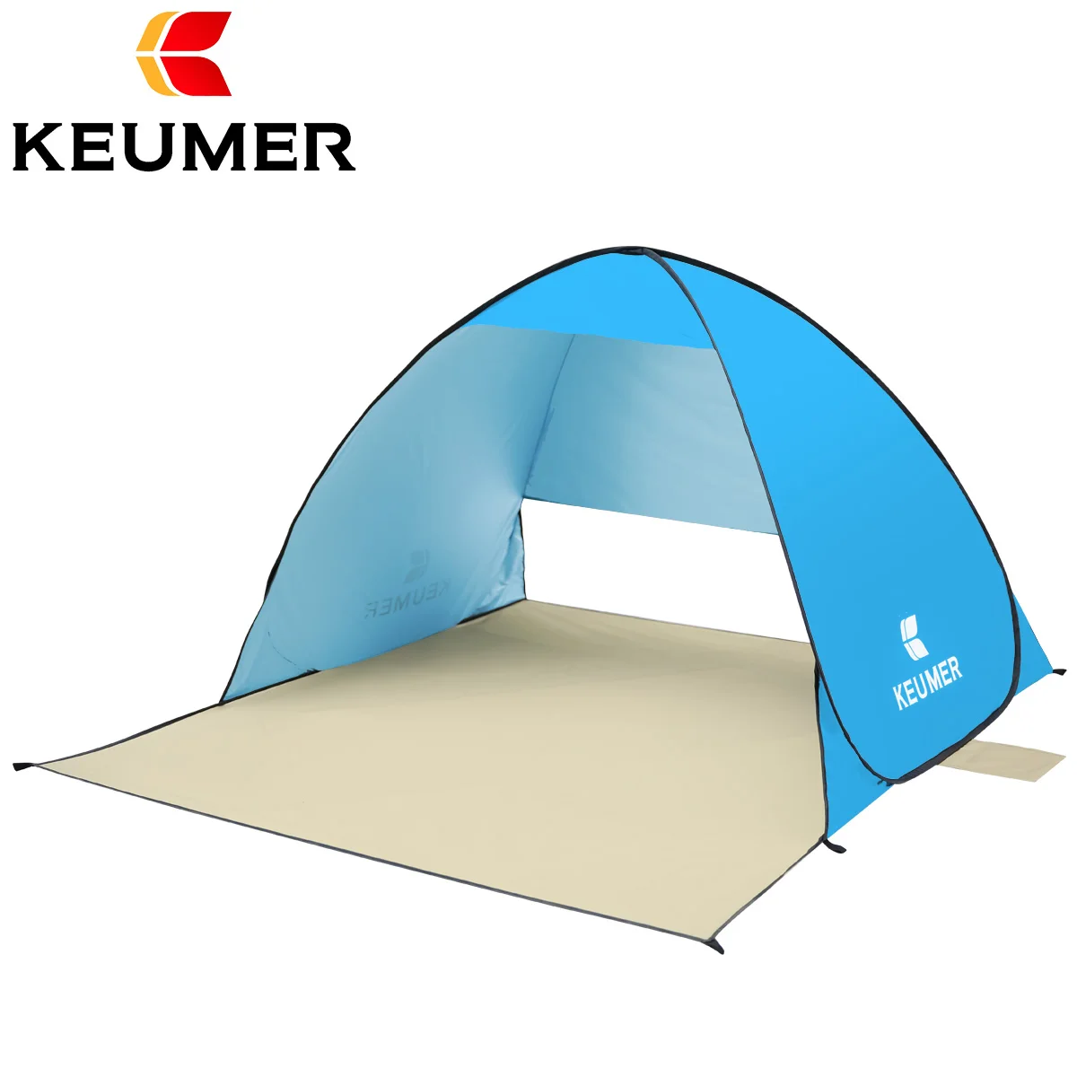 Keumer Automatic Packable Camping Tent UV-protection Pop Up Beach Tent Waterproof for Outdoor Recreation Tourist Tents