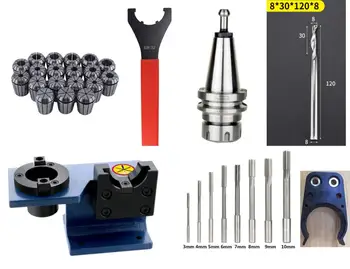 

CNC machine parts bt30 kit ER32 toolholder /ER32 collet kit / ER32 wrench/8*8*30*120 1F cutter/ Reamer