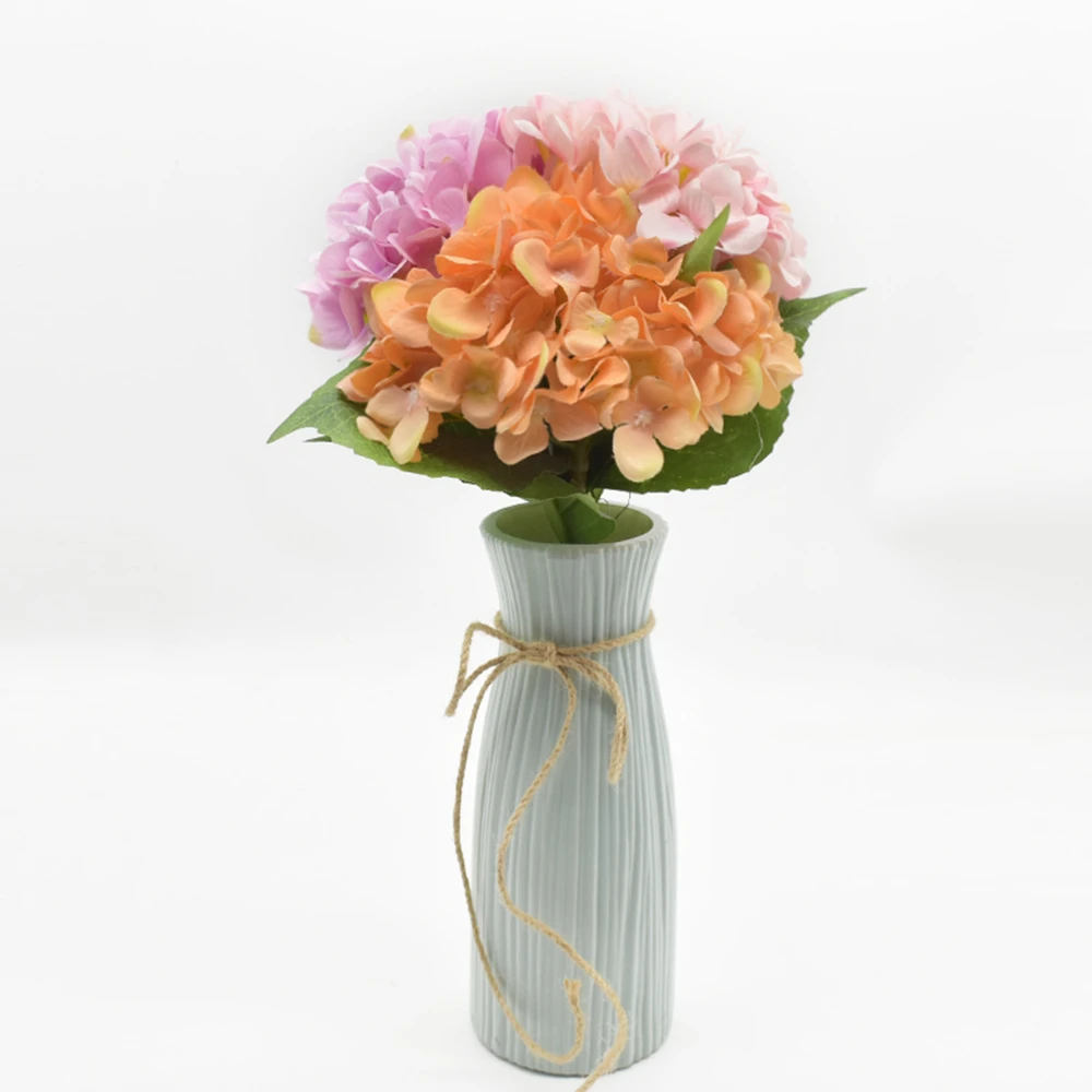 

1 branch Artificial Hydrangea Bouquet Home Decoration Silk flowers Bride high quality Holding flowers autumn decoration Wedding