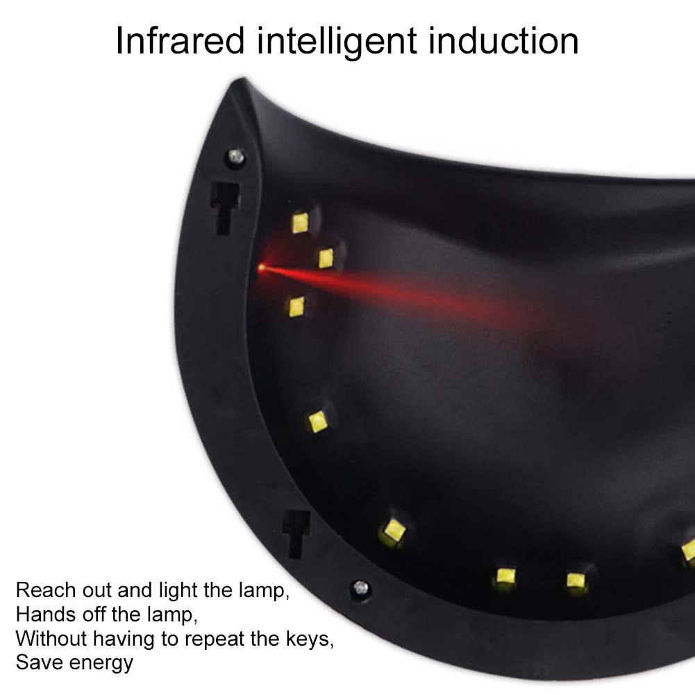 36 Вт смарт зондирование 12 светодиодов УФ Гель-лак Сушилка для ногтей керлинг ЛАМПА Маникюр машина