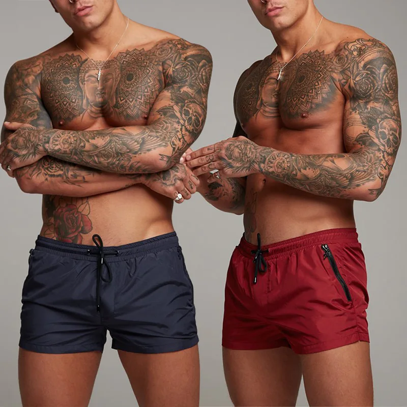 Мужские летние повседневные пляжные шорты быстросохнущие спортивные фитнес впитывающие пот уличные шорты NFE99