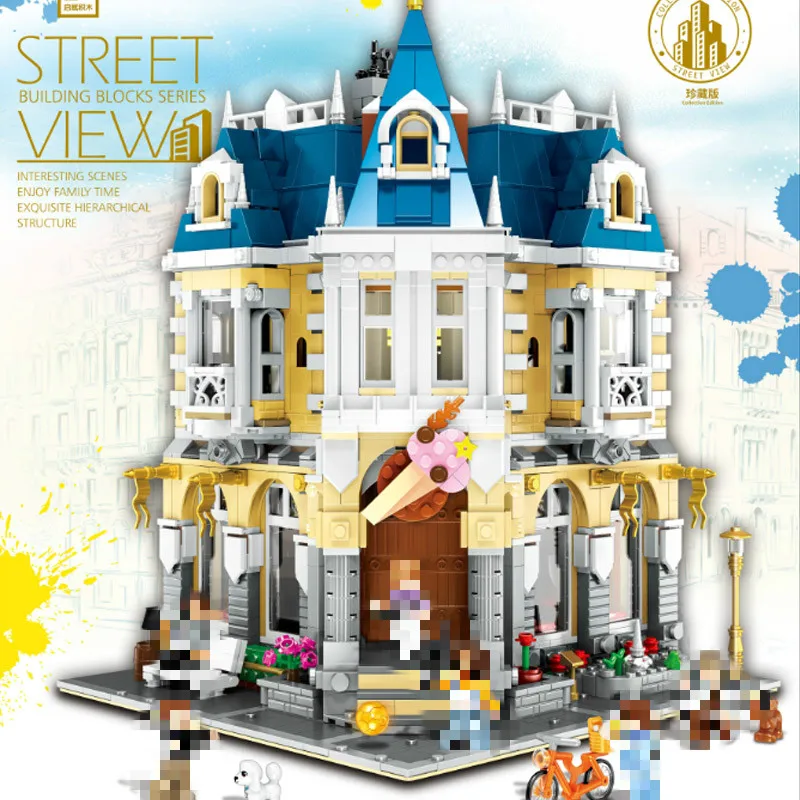 

QL0923 Creator MOC Street View Series MOC-14603 The Costume Shop Building Blocks 2032pcs Bricks Toys Sets Compatible Creator