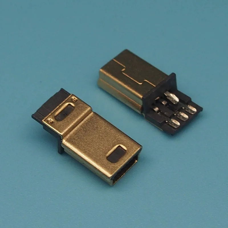 45 шт позолоченный мини USB штекер