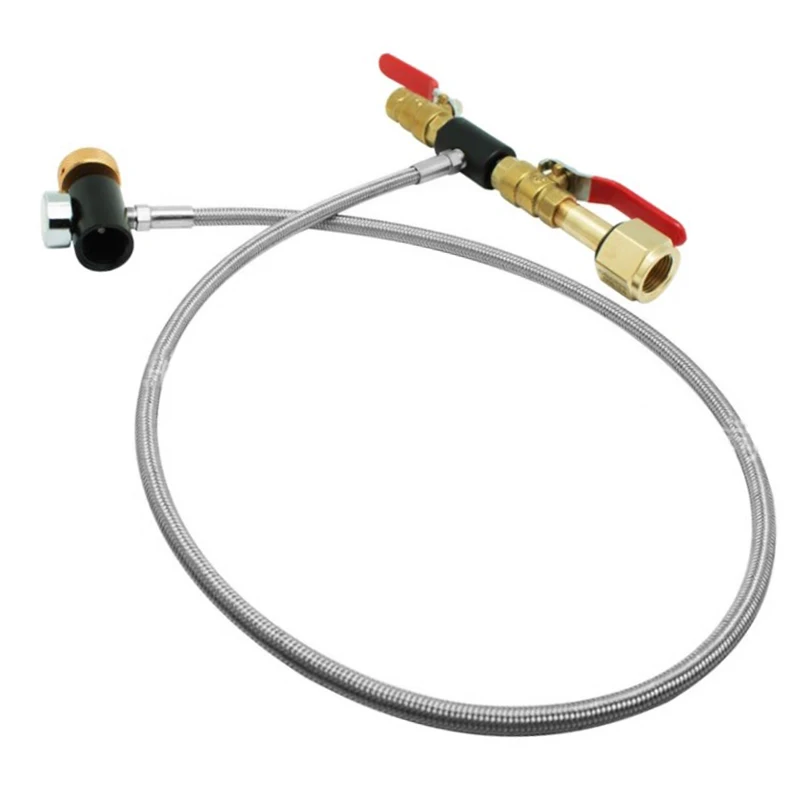 SodaStream Tank Club High Pressure Hose CO&sup2; Cylinder Refill Adapter W/ Gauge 