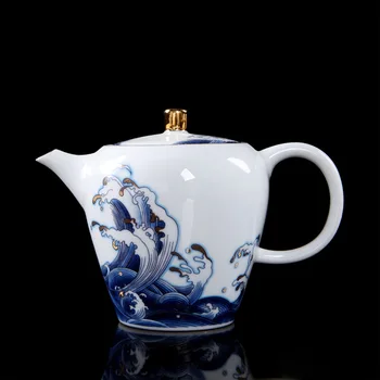 

Tea Pot Enamel Teapot Hand-Painted Gold Foil Beauty Pot Ceramic Household Tea Set Ceramic Tea Pot Tea Pot Strainer Tea Carafe