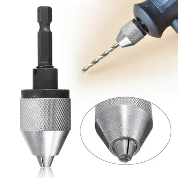 

Mini Electric Grinder Quick Change Drill Chuck 6.35mm Hex Shank Universal Drill Bit Converter Screwdriver Impact Driver Adaptor