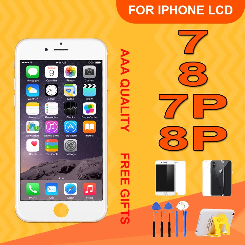 ЖК дисплей 5 дюйма AAA для iPhone 7 8 7P 8P с сенсорным экраном и дигитайзером в сборе