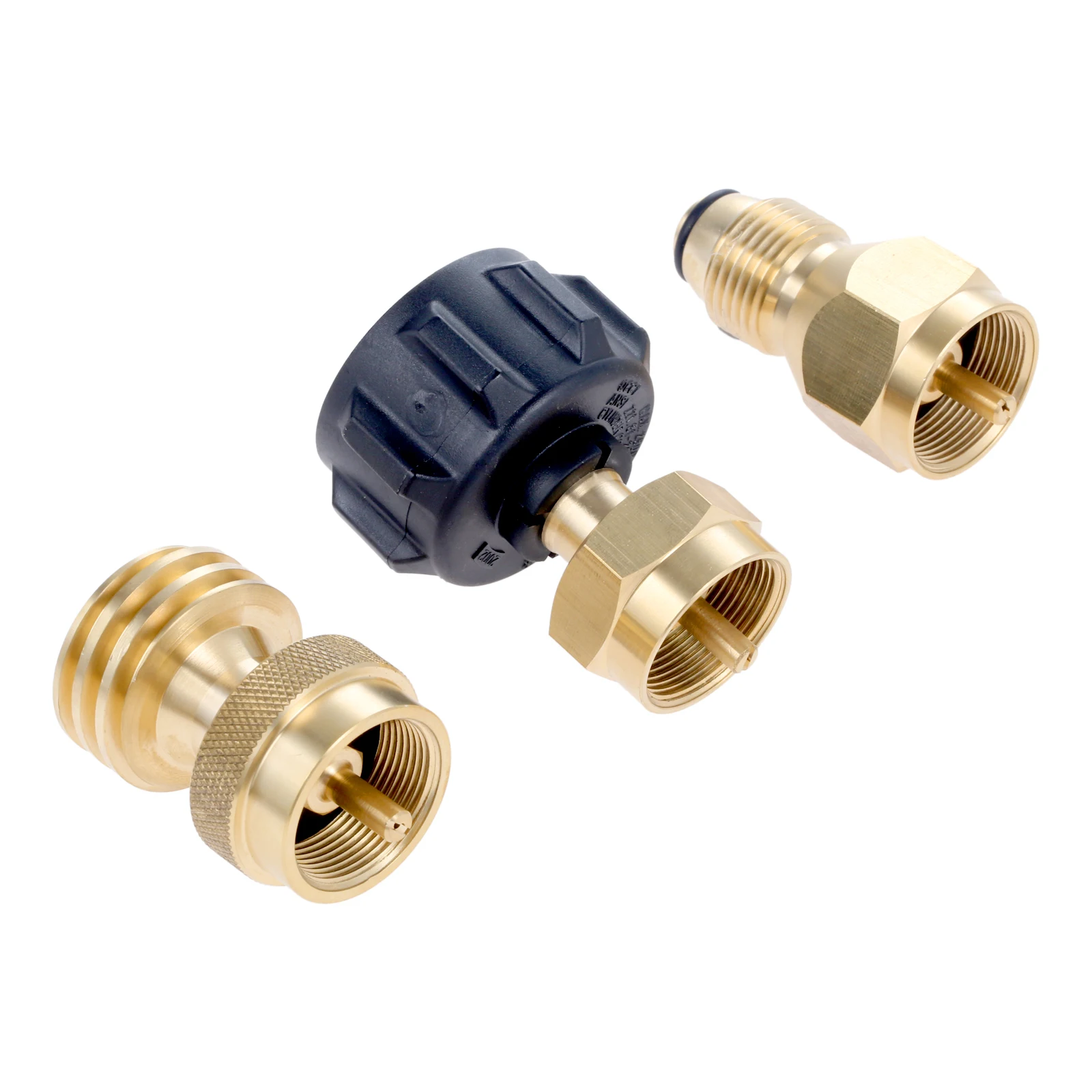 3pcs/pack Brass QCC1/POL Propane Adapter Set Refill Adapter Steak Saver Gas Grill Adapter for Disposable Small Bottle _ AliExpress Mobile