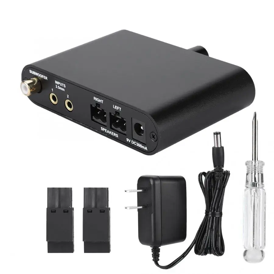 EU Plug MX300 Мини цифровой усилитель стерео сабвуфер динамик усилитель для ANLEON MX300 усилитель для мини для PS3/tv/phone/MP3 - Цвет: EU Plug