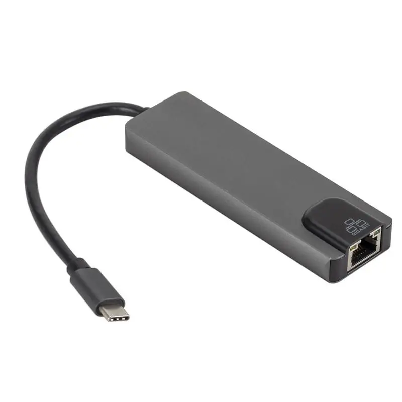 DishyKooker 5 в 1 концентратор USB Type C HDMI 4K USB C концентратор для Gigabit Ethernet Rj45 Lan адаптер