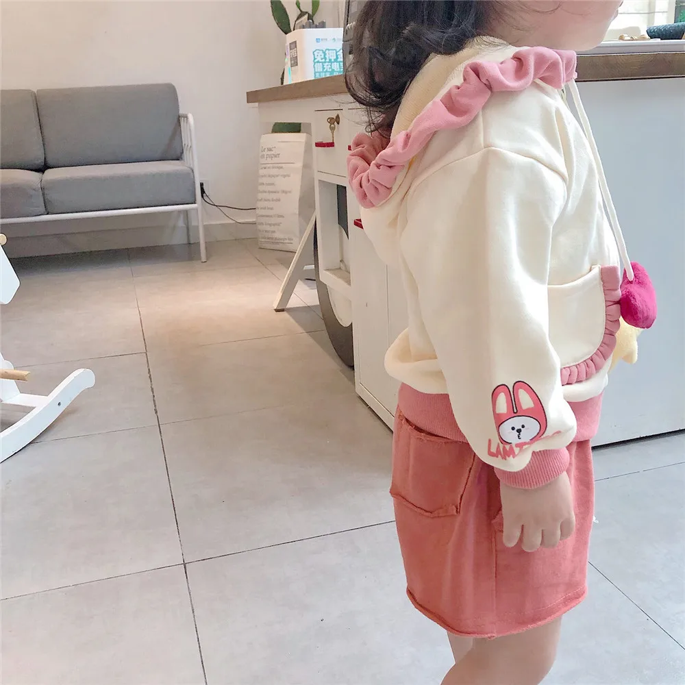 Tonytaobaby/Новая Осенняя детская одежда для маленьких девочек пальто с капюшоном куртки для девочек Одежда для маленьких девочек пальто для девочек