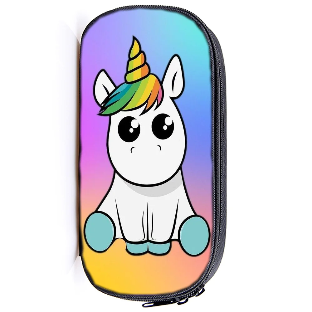 Милый Единорог канцелярский мешок дети мальчики девочки дети PencilBag Мода Высокое качество Дети пенальбэг подарки сюрпризы - Цвет: 21