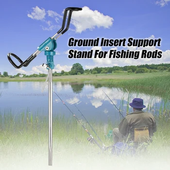 

Fishing Rod Spinning Holder Adjustable Fishing Spinning Rod Holder Ground Insert Support Stand Bracket for Fishing Pole