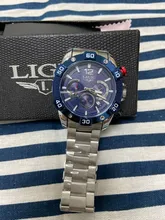 LIGE-reloj analógico de acero inoxidable para hombre, nuevo accesorio de pulsera de cuarzo resistente al agua con cronógrafo, complemento Masculino deportivo de marca de lujo con esfera luminosa