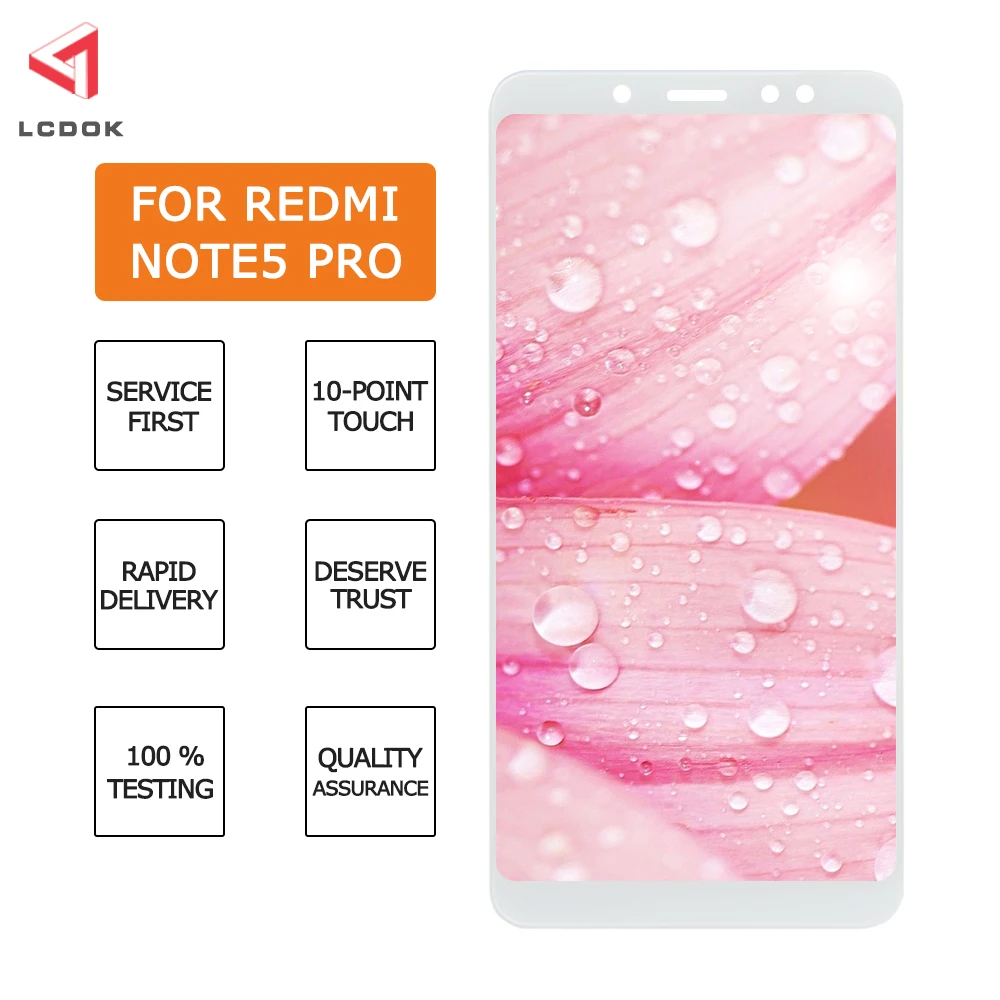 Высокое качество для Xiaomi Redmi Note 5 ЖК-дисплей с сенсорным экраном дигитайзер сборка панели части ЖК для Redmi Note 5 Pro с рамкой