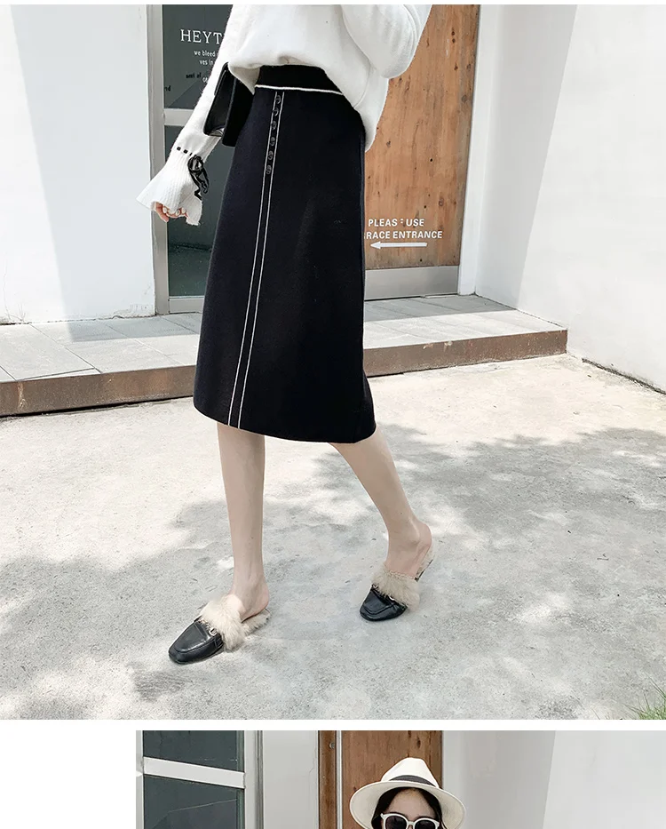 Fv502 new autumn winter women fashion casual sexy Skirt kawaii plus size skirt harajuku long skirts for women