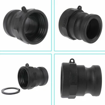 

2Pcs IBC Tank Adapter 1000L Cam Lock 2 Inch Drain Adaptor Polypropylene