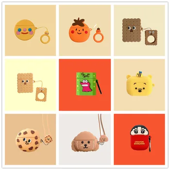 

3D Cartoon Case for AirPods Pro Cute Cover Silicone Bluetooth Earphone Protective Case for Apple Airpods Pro Fruit Cookies