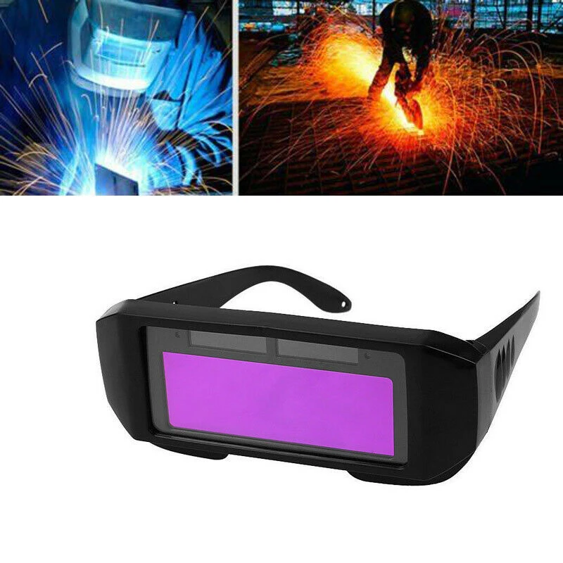 Solar-Powered Auto Darkening Welding Mask Helmets Eyes Goggle Welder Glasses Arc