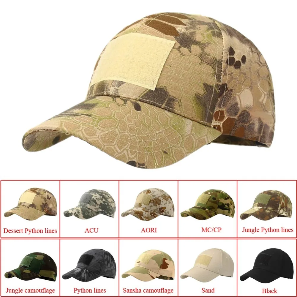 

Outdoor Sport Tactical Cap Snapback Stripe Hat Camouflage Hat Simplicity Military Army Camo Hunting Cap Hat For Adult