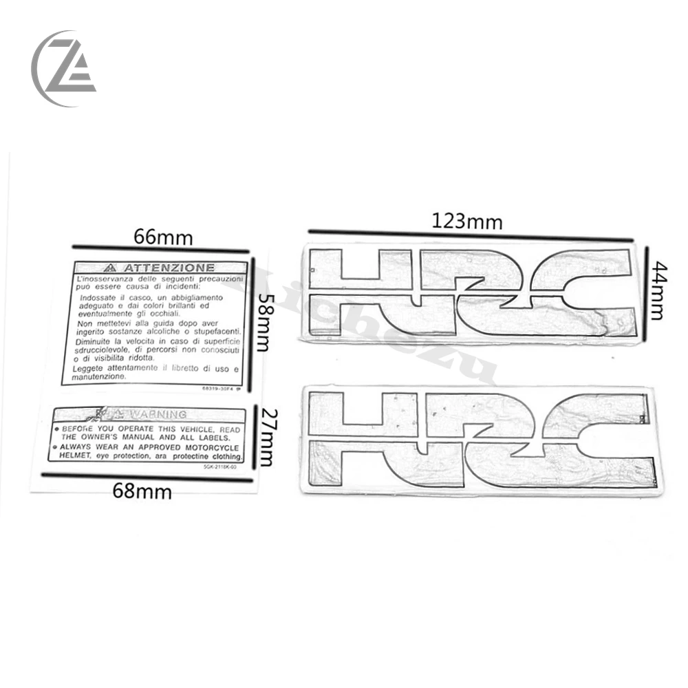 Acz Sepeda Motor Stiker Dekoratif Tangki Bahan Bakar Stiker Hrc 3d